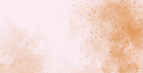 Abstract watercolor art background template. brown and beige watercolor backdrop empty space for text, banner, presentation or product display graphic design