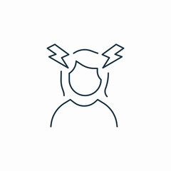 headache migraine icon sign vector