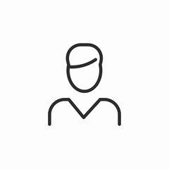 male man icon icon sign vector