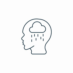 mood sadness icon sign vector