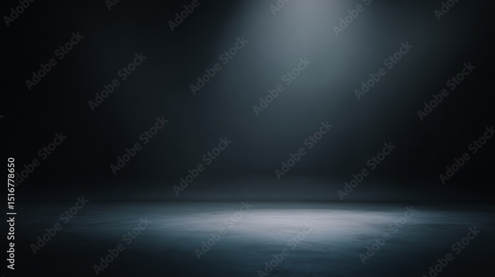 Aufkleber Dark Studio Setting With Soft Lighting and High Contrast Creates a Moody Atmosphere Perfect for Artistic Expression and Dramatic Effects in Photography