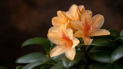 A stunning close-up of blooming orchid flowers showcases their delicate petals and soft colors, representing beauty and elegance found in nature’s artistry.