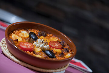Cazuela de Arroz al horno de Valencia