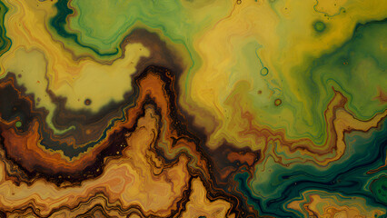Earthy Mineral Texture: Abstract Yellow Green Brown Flow.
Organic Color Swirls: Abstract Geological Design.
Textured Abstract Art: Yellow Brown Green Pattern.
