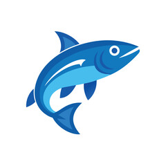 Obraz premium Salmon fish on white background