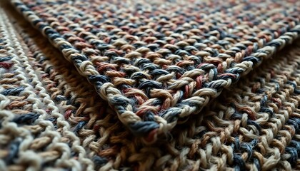 close up of a crocheted blanket on a bed