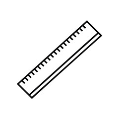 ruler vector line art illustration 