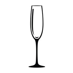 Wine glasses vector isolated on white background.