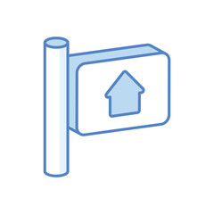 Real Estate Sign Vector icon