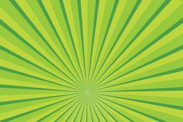 Abstract sun ray green star burst background. Green sun burst background.
