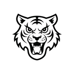 Tiger Vector art on white background