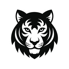 tiger head vector Silhouette