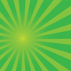 Abstract sun ray green star burst background. Green sun burst background.