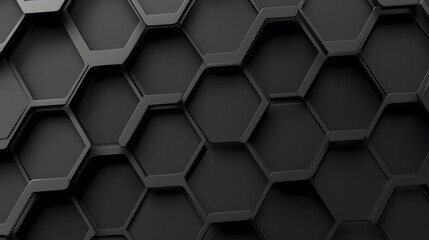 Abstract pattern of interlocking hexagons in dark gray.