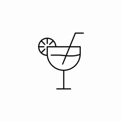 cocktail drink icon sign vector
