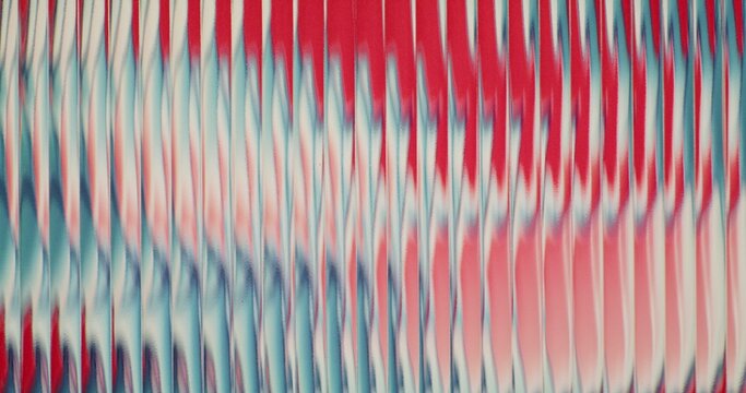 Abstract background. The red glare spreads slowly over the white vertical stripes