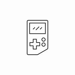 game boy icon sign vector