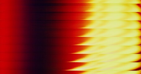 Abstract background. Golden glow on red horizontal stripes