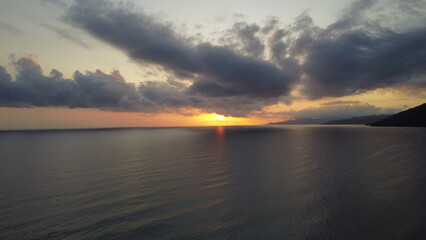 Fototapeta premium Tramonto sul Mediterraneo