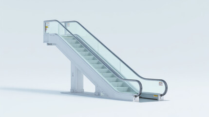The escalators in the shopping mall are used to help people go up or down quickly
