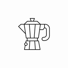 moka pot icon sign vector