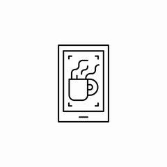 order coffee icon sign vector