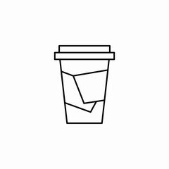 pattern cup icon sign vector