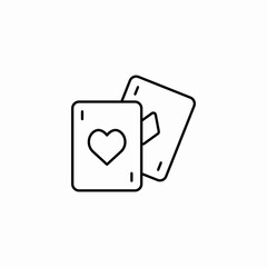 playing cards icon sign vector