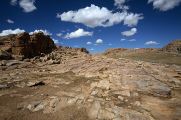 Rocks formation at Baga Gazriin Chuluu, Gobi Desert, Mongolia
