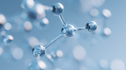 The background image of the interconnection between atoms
