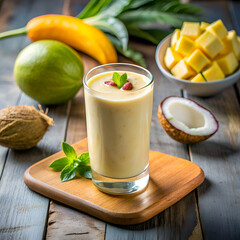Tropical Smoothie Delightful Drink.