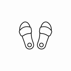 room slippers icon sign vector