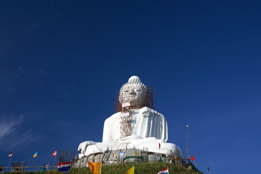 The seated Big Buddha in Subduing Mara, Phuket, Thailand