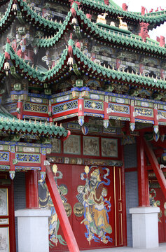 Detail of Gandan Khiid Monastery, Ulaanbaatar, Mongolia