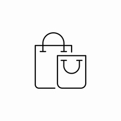 shopping bags icon sign vector