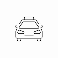 taxi service icon sign vector