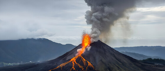 Volcanic Eruption Dramatic Landscape