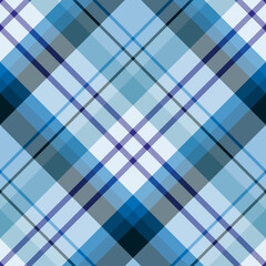 Seamless pattern with pleasant light cold blue colors for plaid, fabric, textile, clothes, tablecloth and other things. Vector image. 2