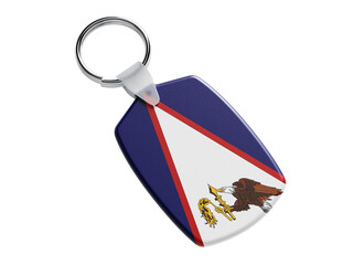 American Samoa flag keychain 
