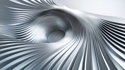 Naklejka premium Abstract metallic design with swirling lines.