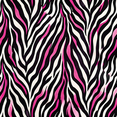 Pink zebra print pattern design.