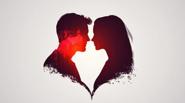 Love Svg silhouette vector design