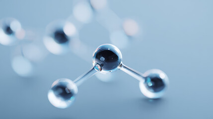 The background image of the interconnection between atoms
