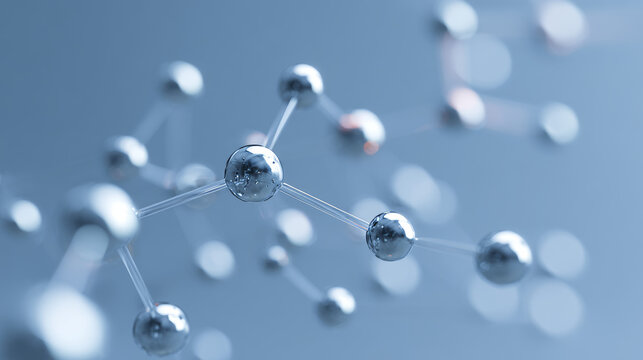 The background image of the interconnection between atoms
