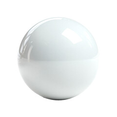 white sphere isolated on white
