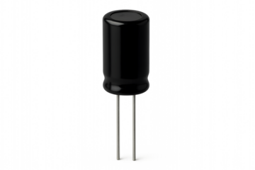 Capacitor component in vertical cylindrical shape with metal leads 

Keywords (45):