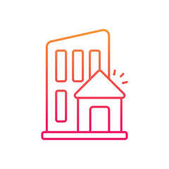 Commercial Property Vector icon