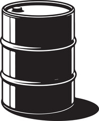 Oil drum container. barrel flat icon for apps and websites