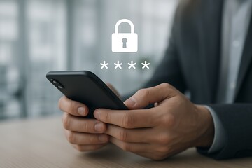 Mobile phone security password protection