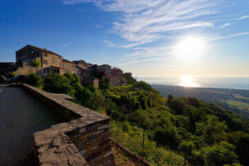 Fano hamlet in San Nicolao village. Eastern coast of Corsica island